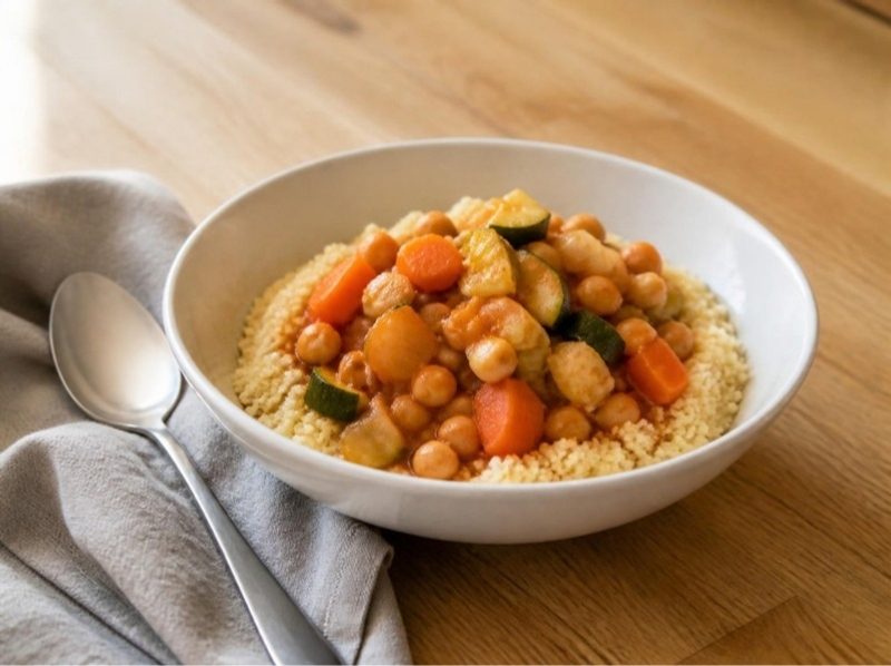 Couscous de légumes aux pois chiches