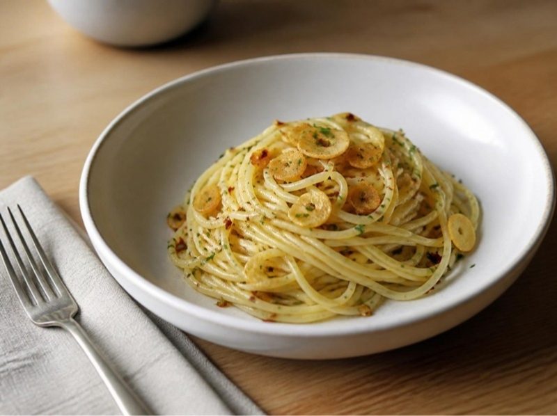 Spaghetti aglio, olio e peperoncino
