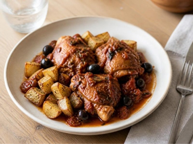 Pollo alla cacciatora (poulet chasseur à l’italienne)