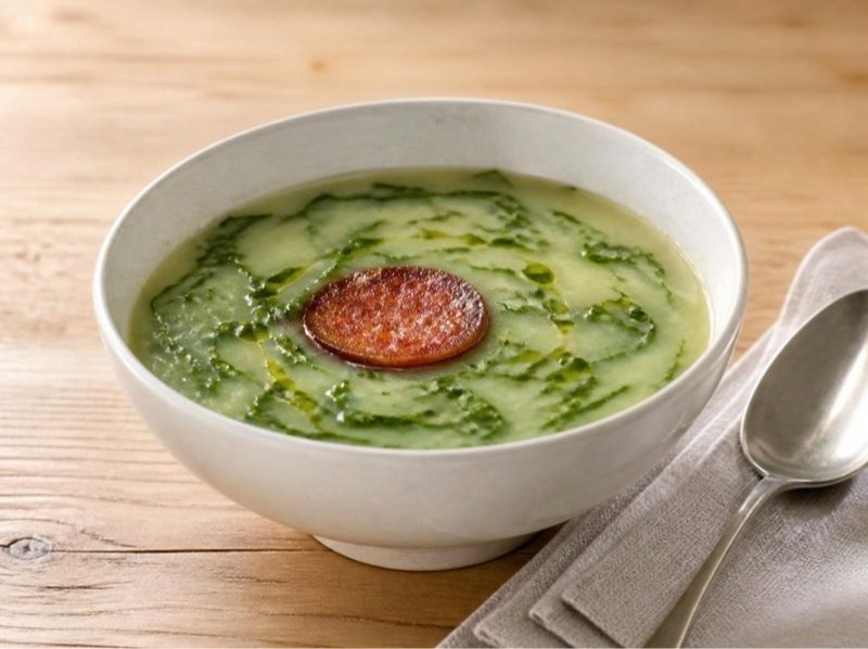 Caldo verde (soupe au chou et au chouriço)