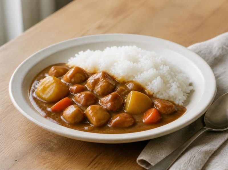 Karē raisu (curry japonais au poulet)