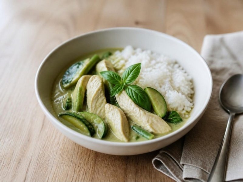 Curry vert thaï au poulet