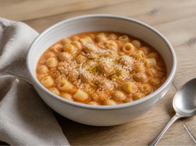 Pasta e ceci (pâtes aux pois chiches)