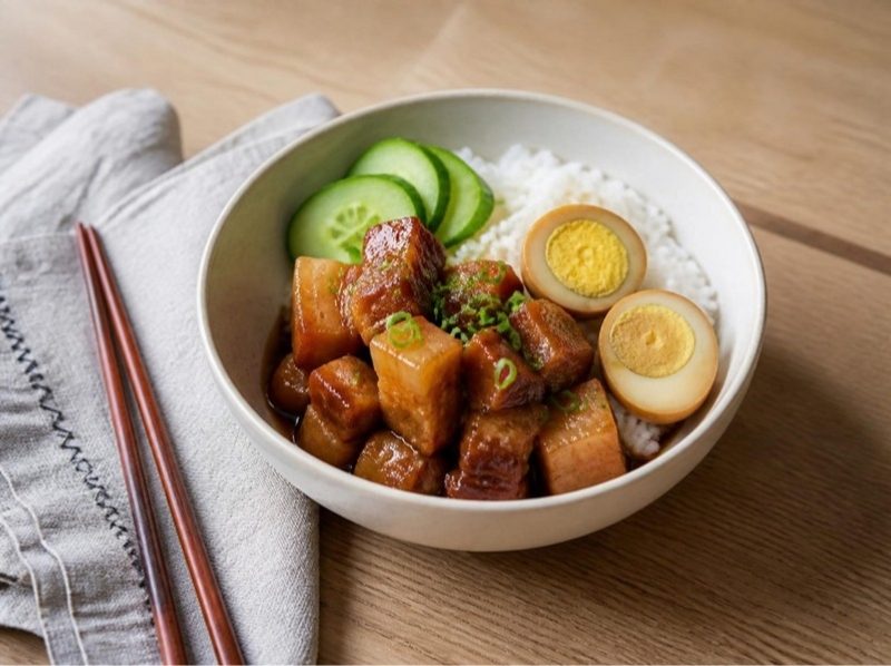 Thịt kho (porc au caramel et œufs)