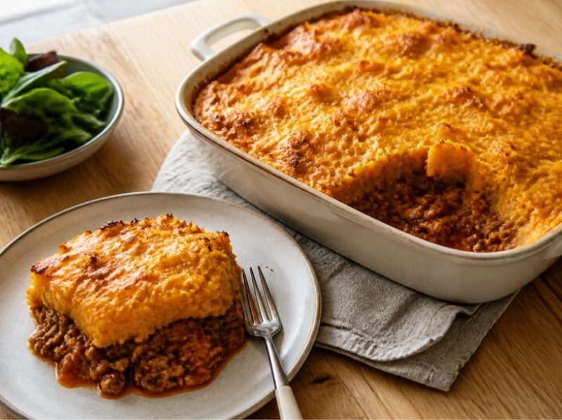 Parmentier de bœuf à la purée de potiron