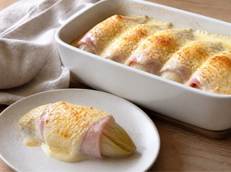 Endives au jambon gratinées